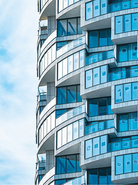 Residential building facade