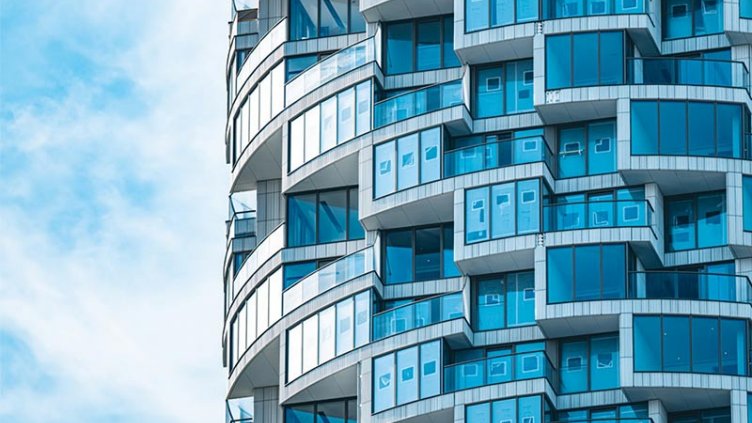 Residential building facade
