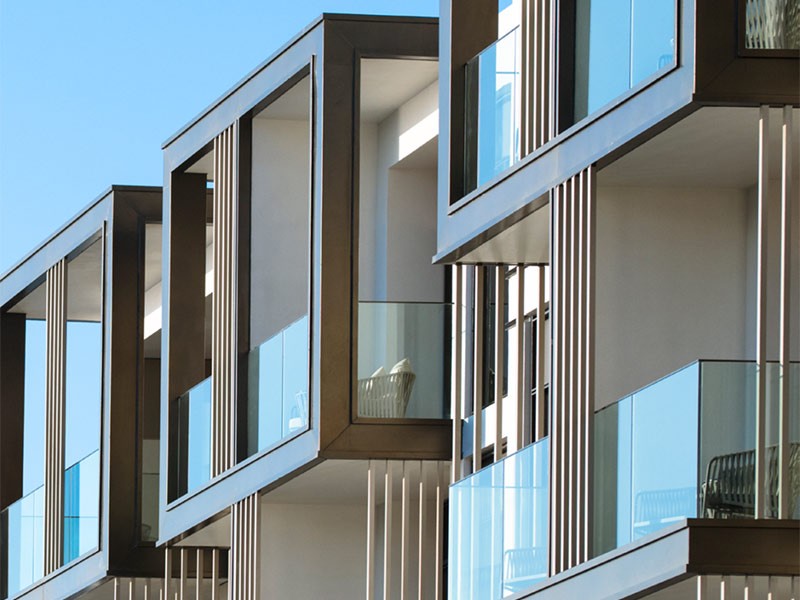 Residential building facade