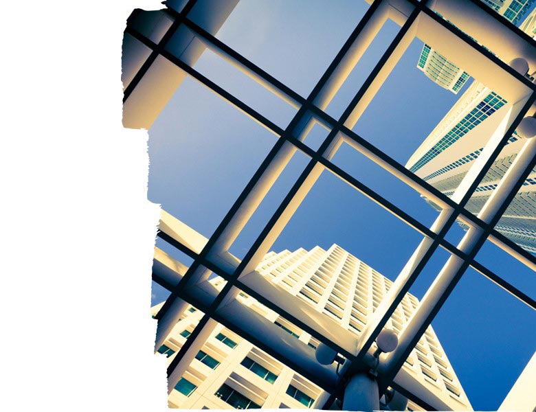 Glass building