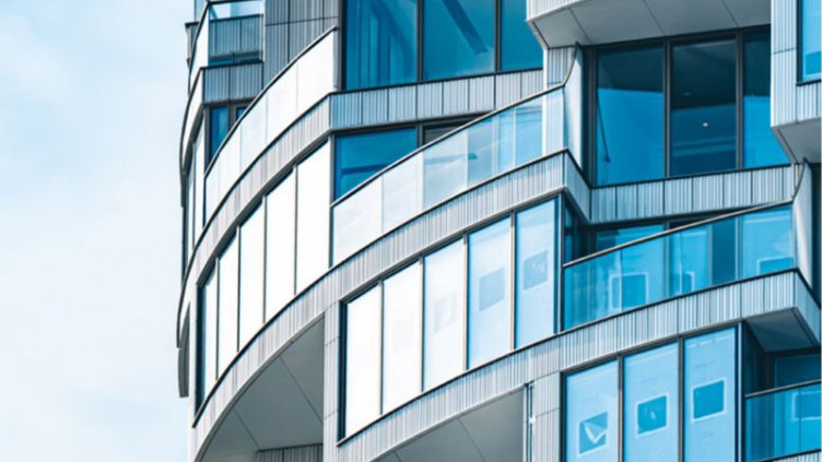 Modern residential building facade