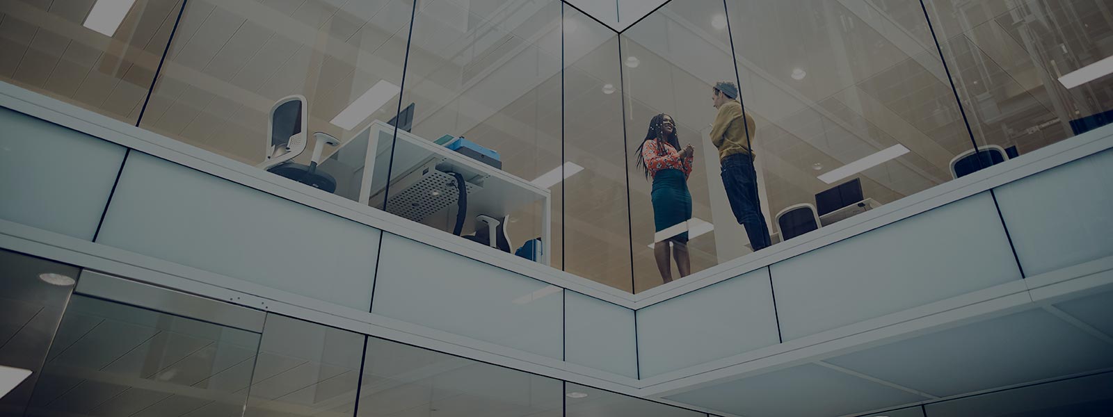 People collaborating in a modern office