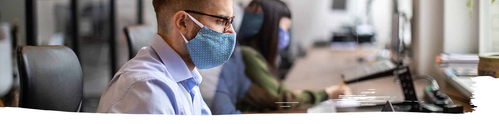 Employee pictures with mask