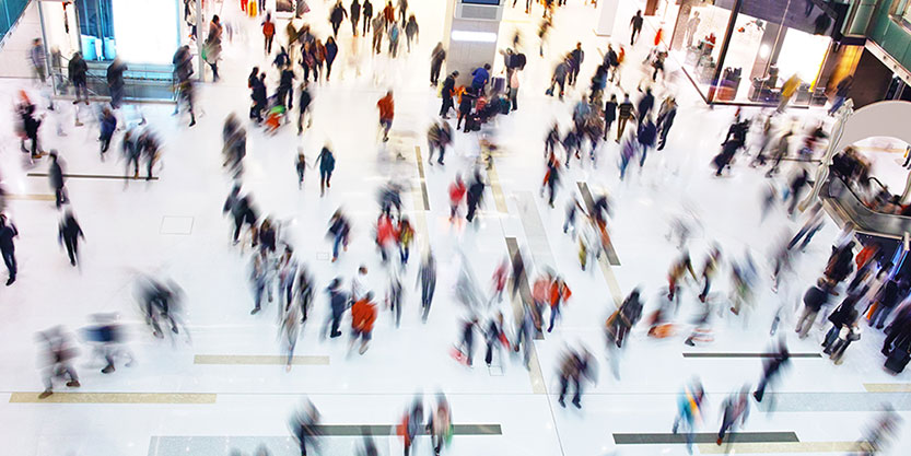 People on a mall