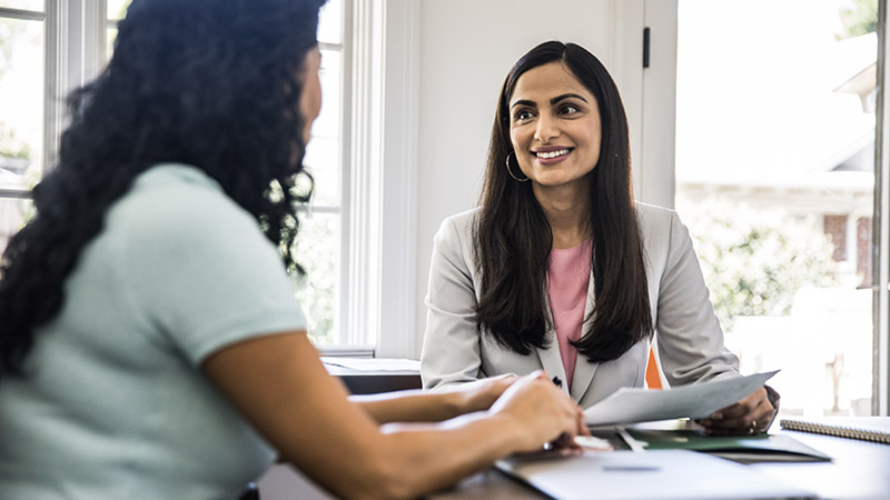 Girls in a office