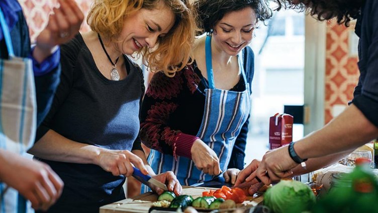 women wearing apron