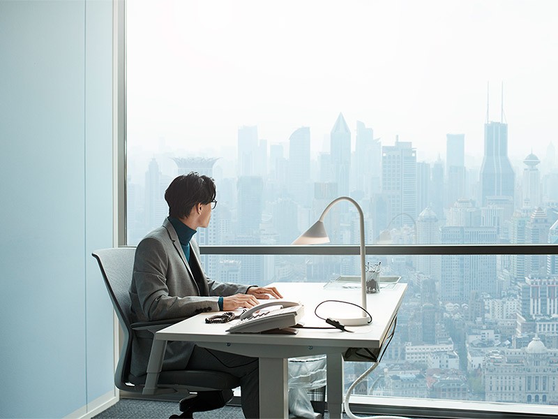 Technology used in office meeting room and somebody opening it, single person cabin