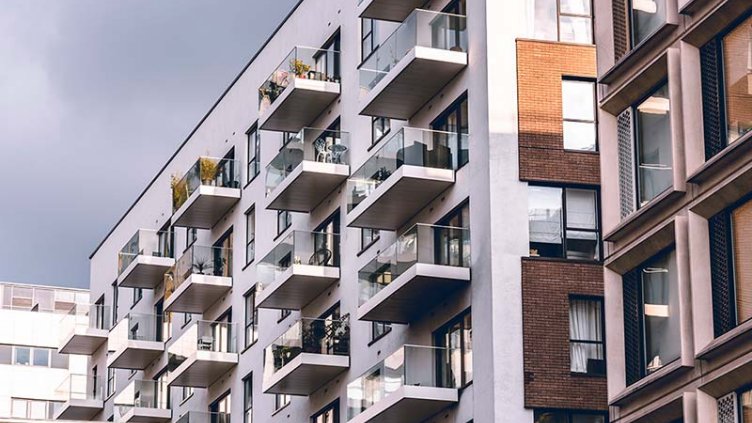 Outside view of Residential apartment