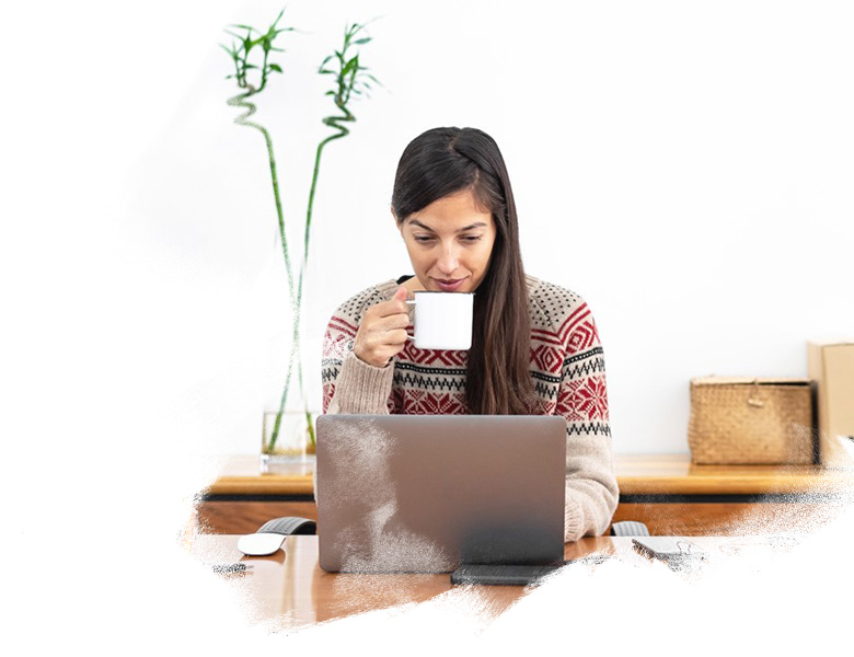 Women working on workplace