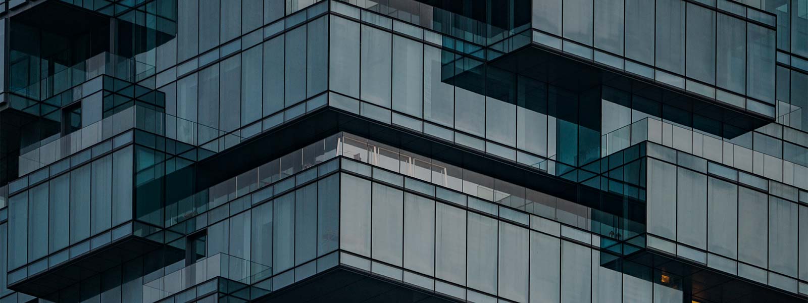 glass office buildings