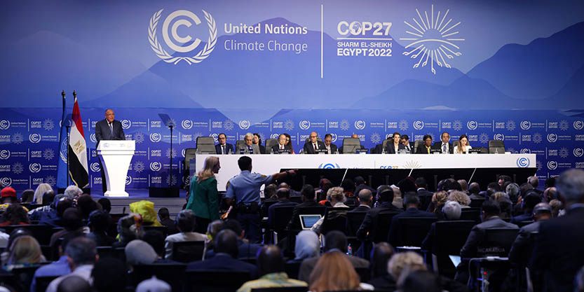 Delegates at COP27 in Egypt